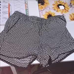 Floral dressy shorts.